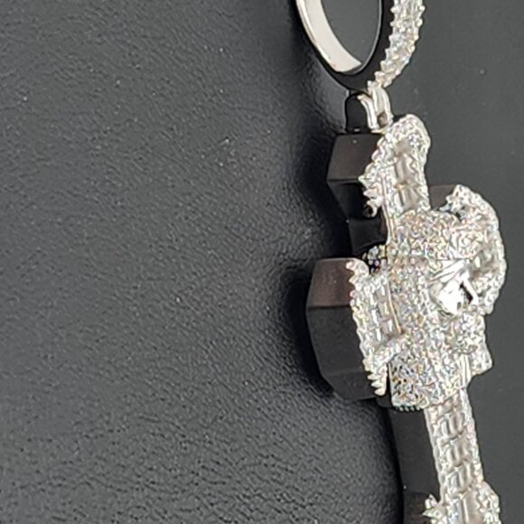 Sterling Silver 925 Cross Necklace with Jesus Face  Religious Pendant - Picture 8 of 12